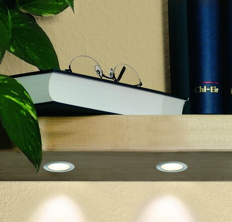 Paulmann nábytkové vestavné svítidla-Set Micro Line Mini LED kruhové, Kov kartáčovaný, 5ks Set 935.86 P 93586