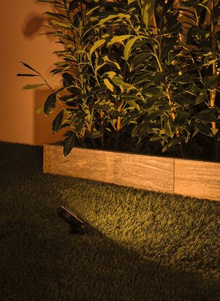 PAULMANN Plug & Shine LED bodové zahradní světlo Sting spot neláká hmyz IP67 2200K 6,3W antracit