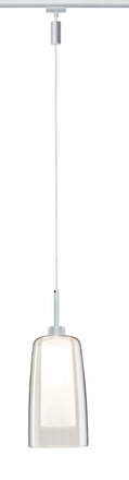 Paulmann URail LED Pendulum Arido II 5W GU10 chrom mat čiré saténové sklo 949.98 P 94998