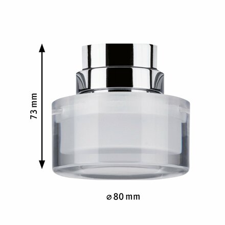 PAULMANN URail LED spot Ceiling Topa Dot 5,2W chrom/čirá/satén stmívatelné 955.02 P 95502