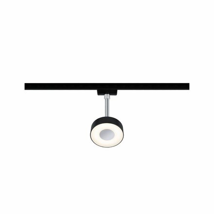 PAULMANN URail LED-spot Circle 5W černá mat 2700K kov/umělá hmota stmívatelné 969.15