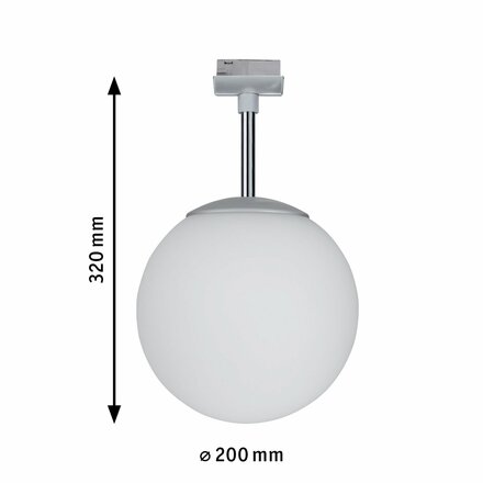 Paulmann URail Spot Ceiling Globe Small chrom mat bez zdroje světla, max. 10W E14 976.02 P 97602