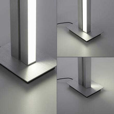 PAUL NEUHAUS PURE LINES LED stojací svítidlo, hliník, stmívatelné, otočné, vypínač 2700-5000K