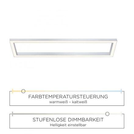 PAUL NEUHAUS PURE-LINES, LED stropní svítidlo, hliník, rám, 110x30 cm 2700-5000K 6023-95