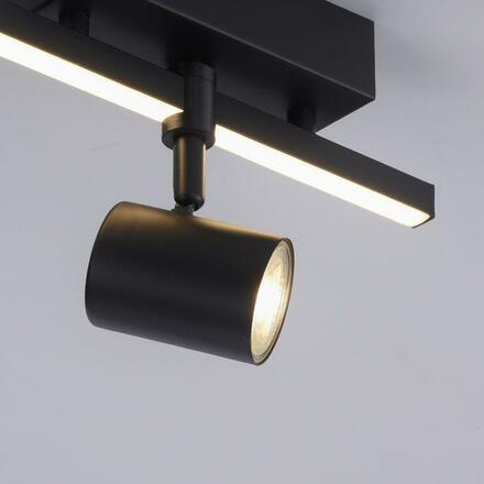 PAUL NEUHAUS LED stropní svítidlo 1 ramenné s LED černá otočné s paměťovou funkcí 3000K