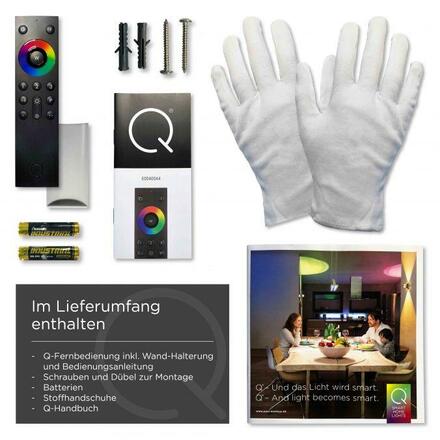 PAUL NEUHAUS Q-FRAMELESS LED panel hranaté a Smart Home vč. ovladač-dálkový ovladač a ovladač stmívání ZigBee RGB+3000-5000K PN 8287-16