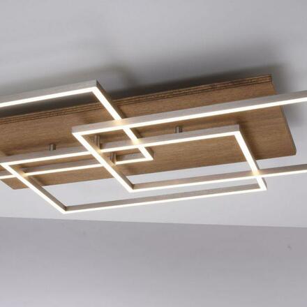 PAUL NEUHAUS LED stropní svítidlo, dřevo, CCT, dálkový ovladač, do interiéru 2700-5000K