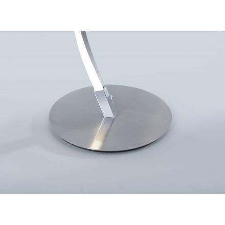 PAUL NEUHAUS LED stojací svítidlo, zakřivený tvar, ocel 3000K PN 9140-55