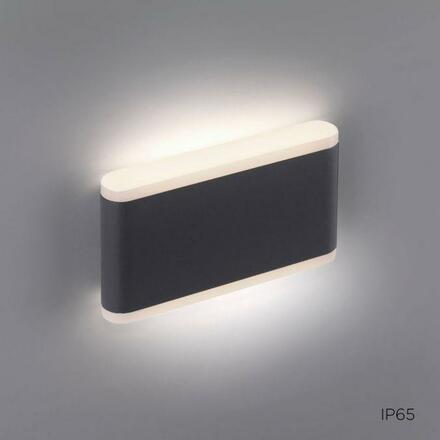 PAUL NEUHAUS LED nástěnné svítidlo, venkovní nástěnné svítidlo, IP65, ELSA, antracit 3000K 9483-13