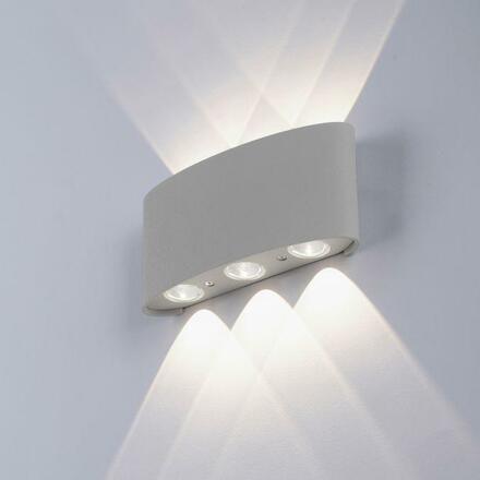 PAUL NEUHAUS LED nástěnné svítidlo ve stříbrné barvě, polokoule, šestiramenné s teplou bílou barvou světla 2700K