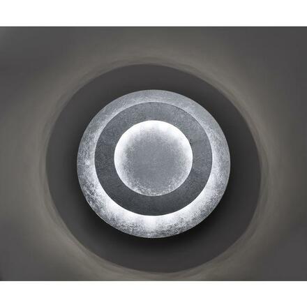 PAUL NEUHAUS LED stropní svítidlo, imitace plátkového stříbra, nepřímé 3000K PN 9620-21