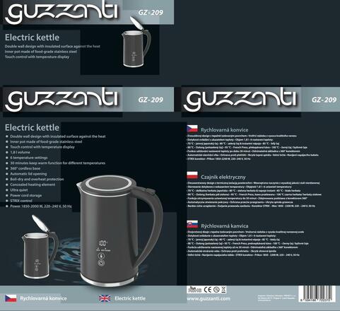 Rychlovarná konvice Guzzanti GZ 209