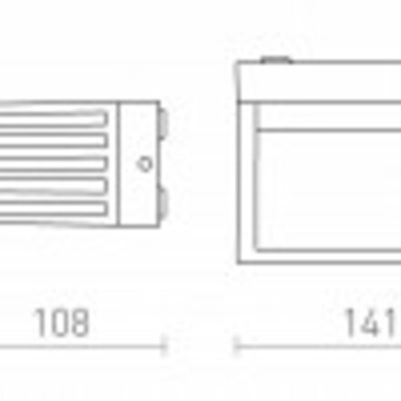 RENDL CLAIRE 14 nástěnná antracitová mléčný akryl 230V LED 6W IP54 3000K R13564