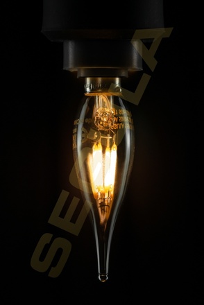 Segula 55234 LED francouzská svíčka čirá E10 1 W 60 Lm 1.900 K