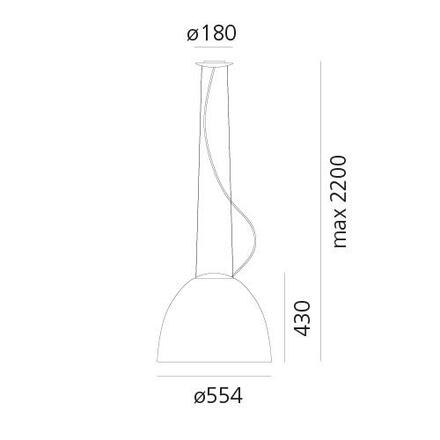 Artemide Nur LED - závěsné - hliník - Bluetooth A243310APP