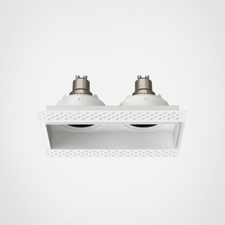 ASTRO downlight svítidlo Trimless Square Twin nastavitelné 2x6W GU10 bílá 1248022