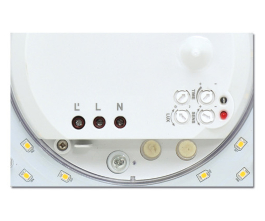 Ecolite LED sv., bílé, IP44, max.18W, HF senz.360 W131/LED-4100