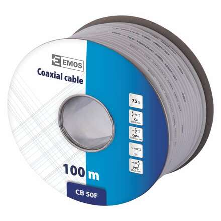 EMOS Koaxiální kabel CB50F 1m 2305050200