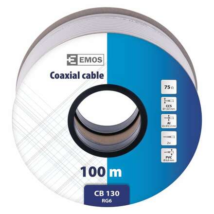 EMOS Koaxiální kabel CB130 1m 2305130000