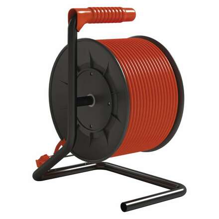 EMOS PVC kabel na bubnu s vypínačem – 4 zásuvky, 25m, 1,5mm2 1908042512