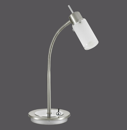 LEUCHTEN DIREKT is JUST LIGHT LED stolní lampa, svítidlo na čtení, ocel, jednoduché 3000K LD 11935-55