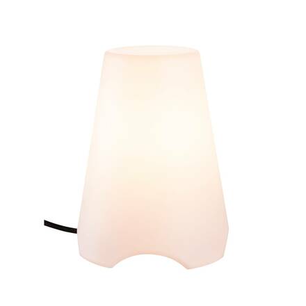 BIG WHITE KIROCONE TL venkovní stolní lampa, E27, IP44, bílá, max. 60W 1001778
