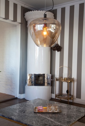 Sessak Elegantní závěsné svítidlo Bellissimo Grande ze skla - pr. 400 x 345 mm, 60 W, kouřová SE RBELGKSH