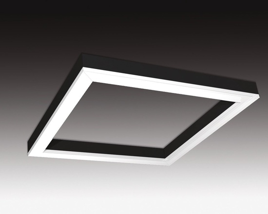 SEC Stropní nebo závěsné LED svítidlo WEGA-FRAME2-CB-DIM-DALI, 50 W, eloxovaný AL, 886 x 886 x 65 mm, 3000 K, 6720 lm 321-B-107-01-00-SP